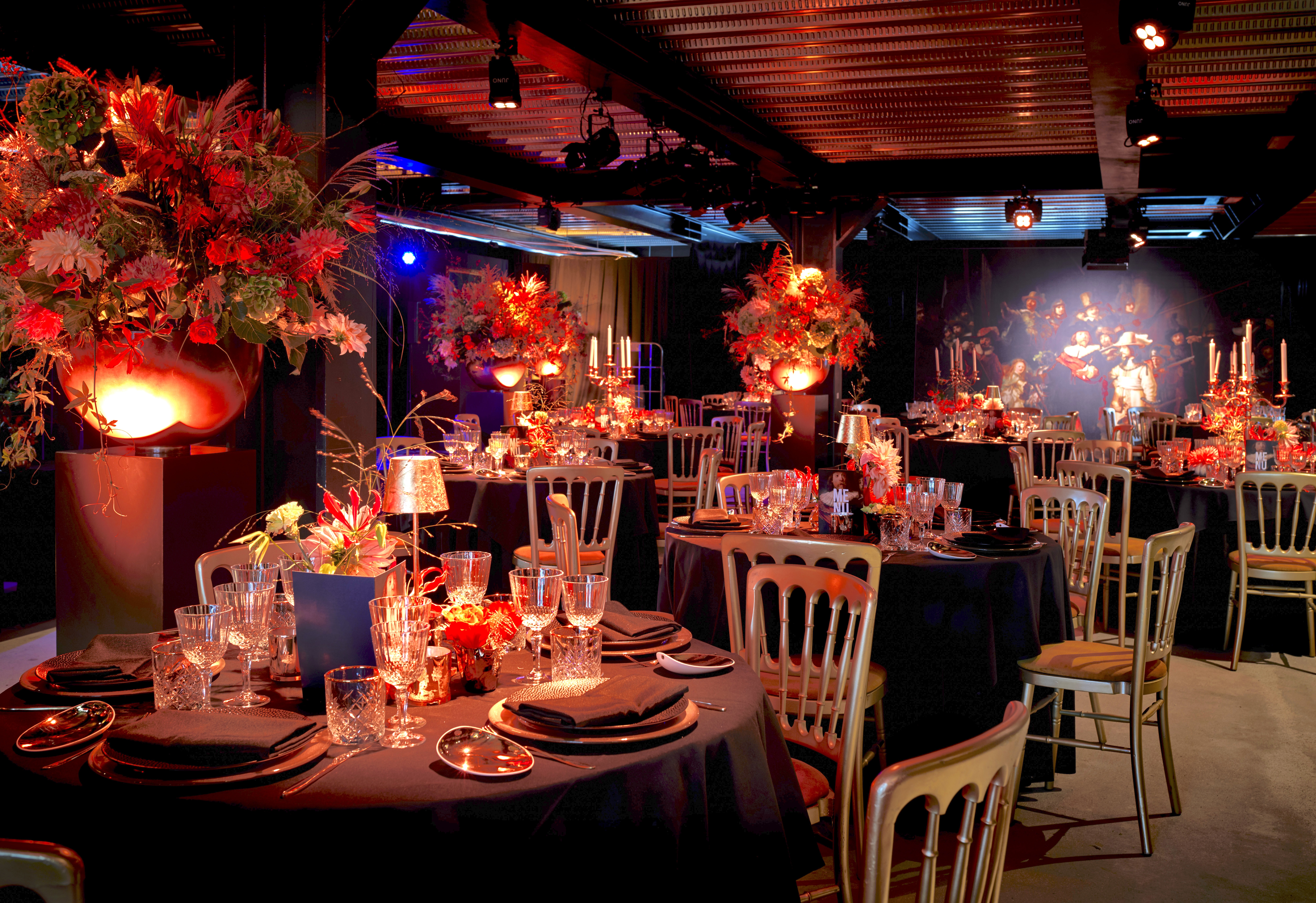 Eventstyling für Dinner von Bas de Boer Eventstyling - Mietmöbel, Pflanzen, Dekorationen